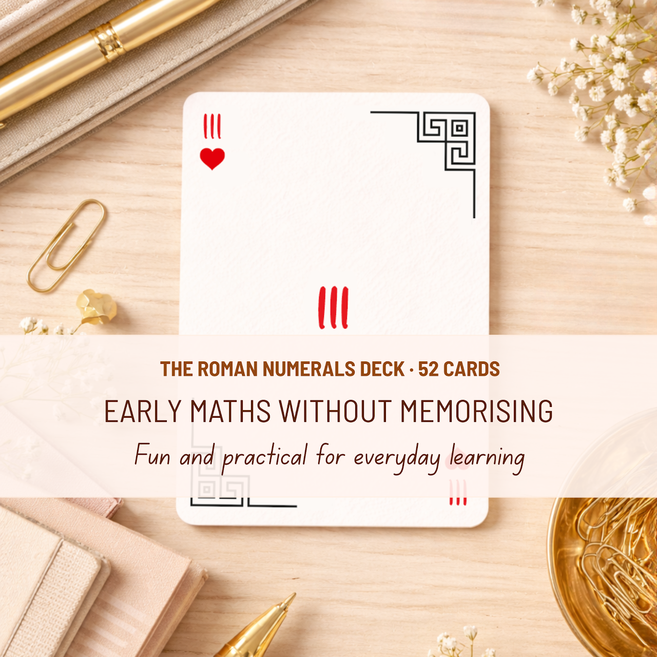 The Roman numerals deck